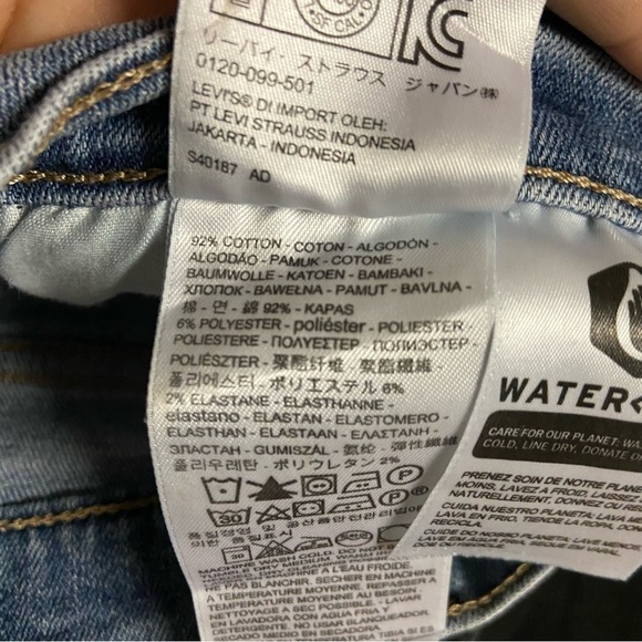 Levi's 724 High Rise Straight Leg Jeans Size 28 - Picture 8 of 12